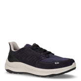 Sneaker in pelle scamosciata e tessuto blu | Boscaini Scarpe