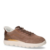 Spherica Plus sneaker in pelle ed ecopelle taupe - GEOX DONNA | Boscaini Scarpe
