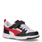 Rebound V6 Lo sneaker da bambino in ecopelle bianco nero - Sneakers Bambino | Boscaini Scarpe