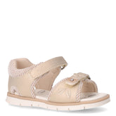 Fogil sandalo in tessuto ed ecopelle bambina beige | Boscaini Scarpe