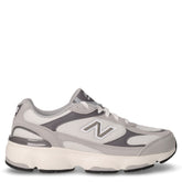 603 sneaker in tessuto e pelle ragazzo grigio bianco | Boscaini Scarpe