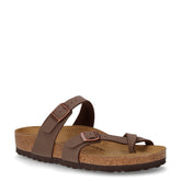 Gizeh ciabatta infradito in pelle mocca - Ciabatte Donna | Boscaini Scarpe