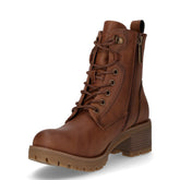 Stivaletto in ecopelle con tacco cammello | Boscaini Scarpe