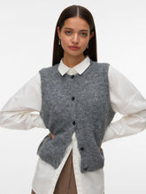 Gilet in maglia con bottoni grigio | Boscaini Scarpe