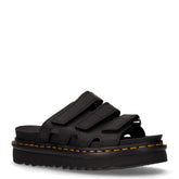 Raine Slide ciabatta in pelle con platform nero - DR.MARTENS | Boscaini Scarpe