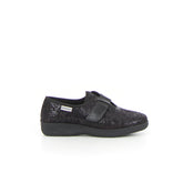 Pantofola con strappo nero | Boscaini Scarpe