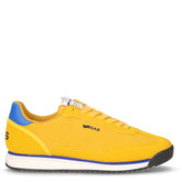 Domingo MIX sneaker in tessuto ed ecopelle giallo nero | Boscaini Scarpe