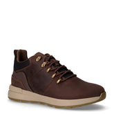 Dominic polacchino sportivo in pelle ed ecopelle marrone scuro | Boscaini Scarpe
