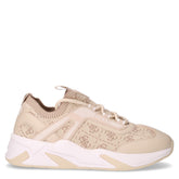 Sneaker in tessuto ed ecopelle beige - GUESS DONNA | Boscaini Scarpe