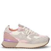 Stargirl sneaker in pelle, tessuto e ecopelle bianco | Boscaini Scarpe