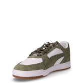 Caven III sneaker in pelle ed ecopelle verde bianco | Boscaini Scarpe