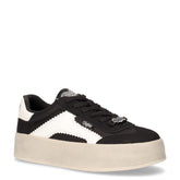 Cajo sneaker in ecopelle con platform nero bianco | Boscaini Scarpe