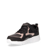 Uno Lite Metallic Burst sneaker bambina in ecopelle nero oro rosa | Boscaini Scarpe