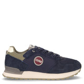 Travis Authentic 042 sneaker in pelle e tessuto navy grigio - COLMAR | Boscaini Scarpe