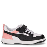 Rebound V6 Lo sneaker da bambino in ecopelle bianco nero - Sneakers Bambina | Boscaini Scarpe