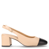 Slingback in ecopelle con tacco biscotto | Boscaini Scarpe