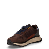 Fire&Camping sneaker in tessuto e pelle scamosciata marrone blu | Boscaini Scarpe