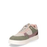 Sneaker in ecopelle kaki grigio rosa | Boscaini Scarpe