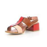 Sandalo con tacco phard cuoio | Boscaini Scarpe