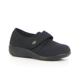 Pantofola con strappo nero - Comfort Donna | Boscaini Scarpe