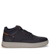 Marvin mid sneaker in ecopelle blu - Sneakers Uomo | Boscaini Scarpe