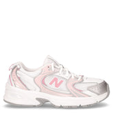 530 sneaker ragazza in ecopelle e tessuto bianco argento rosa - NEW BALANCE | Boscaini Scarpe