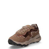 Sneaker in pelle scamosciata ed ecopelle fango bronzo | Boscaini Scarpe