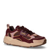 Garner fate 134 sneaker in pelle scamosciata e tessuto marrone e rosa | Boscaini Scarpe
