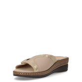 Ciabatta con zeppa beige | Boscaini Scarpe