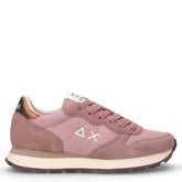 Ally Solid sneaker in tessuto e pelle malva | Boscaini Scarpe