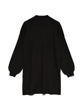 Vestito con collo alto in maglia nero | Boscaini Scarpe