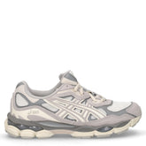 Gel-nyc sneaker in pelle  e ecopelle beige grigio | Boscaini Scarpe