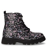 Anfibio in ecopelle stampa floreale bambina nero | Boscaini Scarpe
