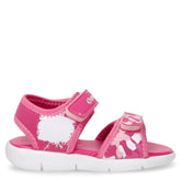 Sandalo in tessuto ed ecopelle bambina fuxia - Sandali Bambina | Boscaini Scarpe