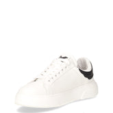 Sneaker in pelle e ecopelle bianco nero | Boscaini Scarpe