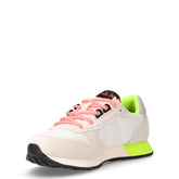 Jaki Fluo sneaker bambino in pelle e tessuto bianco grigio | Boscaini Scarpe