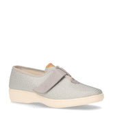 Pantofola in tessuto con strappo grigio granito - Comfort Donna | Boscaini Scarpe