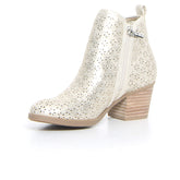 Tronchetto con zip oro | Boscaini Scarpe