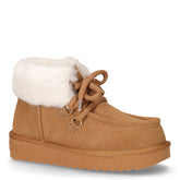 Nordic Mid Fur stivaletto caldo in pelle tanno - Donna | Boscaini Scarpe