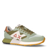 Jaki 2.0 Bicolor sneaker in pelle e tessuto verde - SUN68 UOMO | Boscaini Scarpe