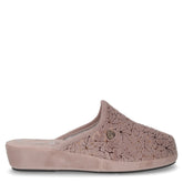Ciabatta in tessuto con zeppa taupe - Mid Season Sale Donna | Boscaini Scarpe