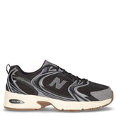 530 sneaker in pelle e tessuto nero grigio - NEW BALANCE UOMO | Boscaini Scarpe