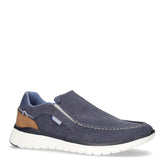 Mocassino casual in tessuto navy | Boscaini Scarpe