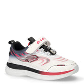Run 80 sneaker in tessuto ed ecopelle bambino bianco nero | Boscaini Scarpe