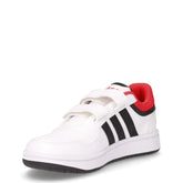 Hoops 3.0 sneaker bambino in ecopelle bianco nero | Boscaini Scarpe