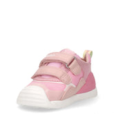 Sneakers in pelle e tessuto con strappi bambina rosa | Boscaini Scarpe
