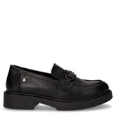 Mocassino in ecopelle con staffa strass nero - Mocassini Donna | Boscaini Scarpe