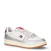 Archive '98 Metallic sneaker in pelle argento blu | Boscaini Scarpe