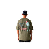 NE ANIMAL GRAPHIC OS TEE New Era military green - T-Shirt Uomo | Boscaini Scarpe