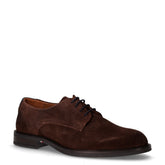 Corporate Dressy stringata in pelle scamosciata cocco marrone | Boscaini Scarpe